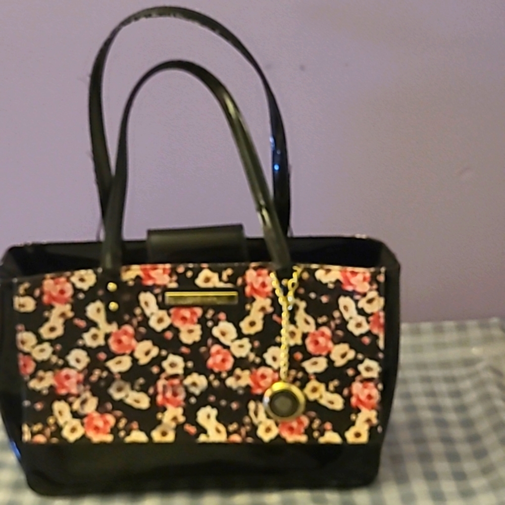 Anne Klein 'Lion' Floral Tote Handbag
